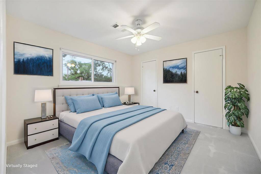 Virtual staging used to show potential layout.