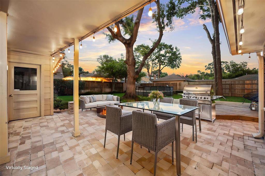 Virtual staging used to show potential layout.