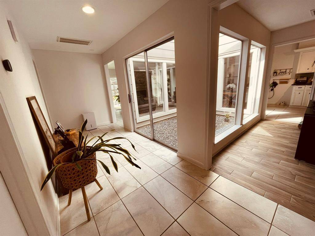 Picture taken from the front door.