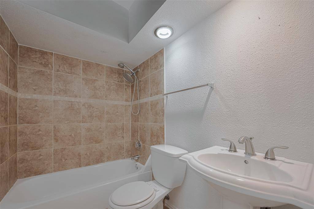 View of secondary bathroom.