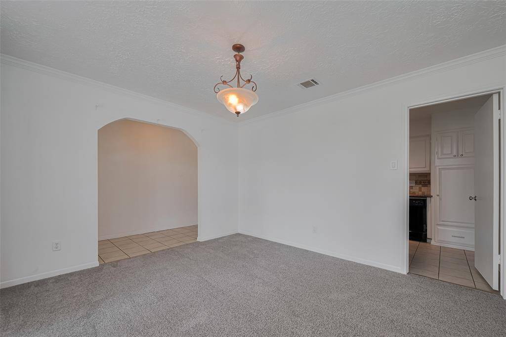 View of formal dining area that can also be used for study.