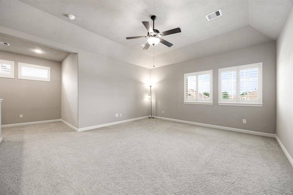 Virtually staged photo of the study niche upstairs, can easily fit a functional desk setup.