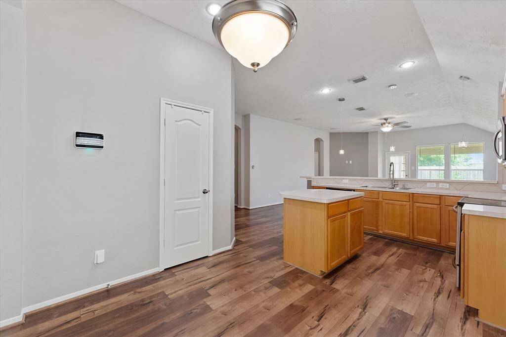 Camera monitor & cameras do stay with the home. The main station is easily accessible in the kitchen/breakfast area.