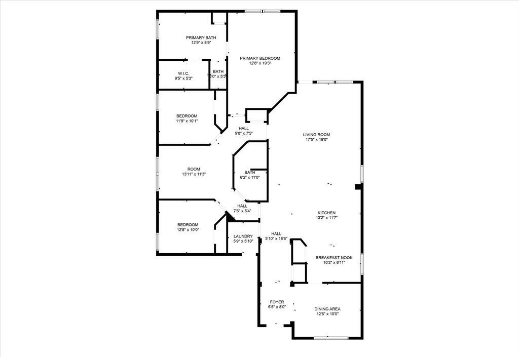 Floor plan. Verify dimensions if needed.