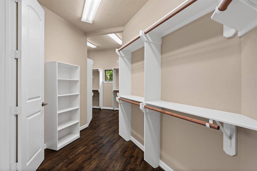 Primary large walk-in closet