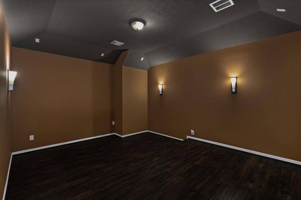 Media room is pre-wired for the movie theater
