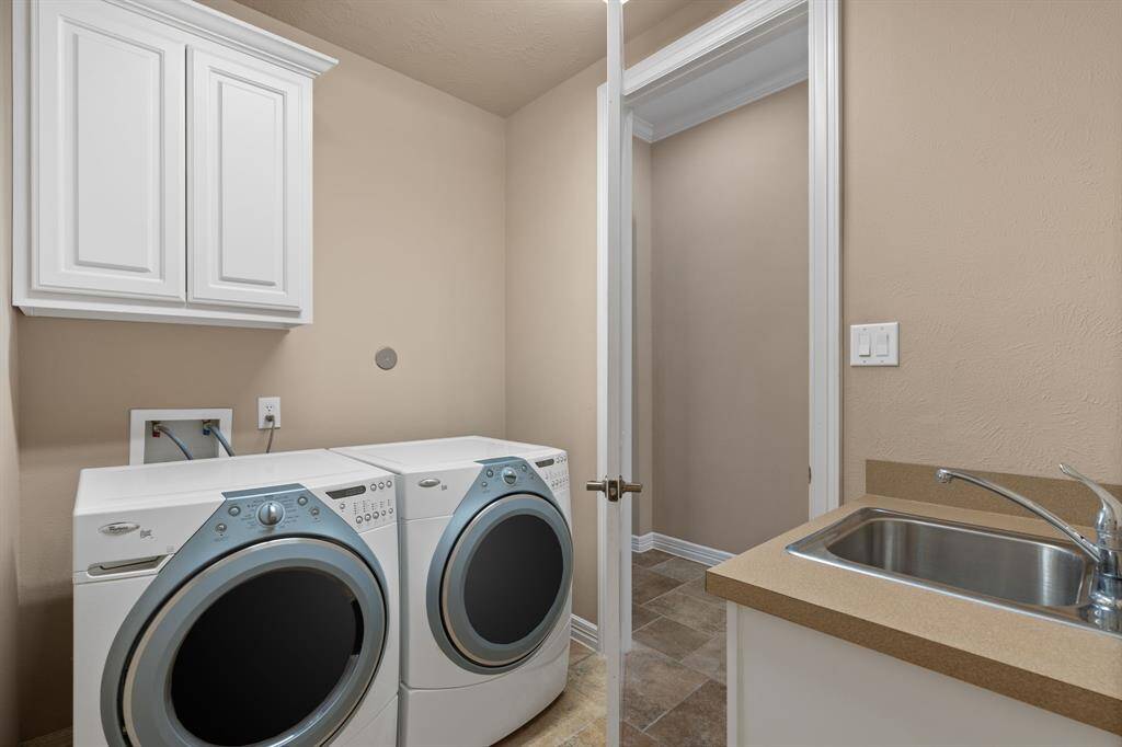 Laundry room by the pantry