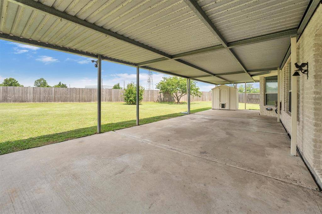 Covered patio