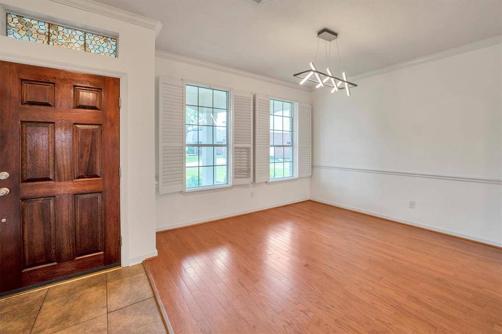 Expansive dining room ideal for any gathering.