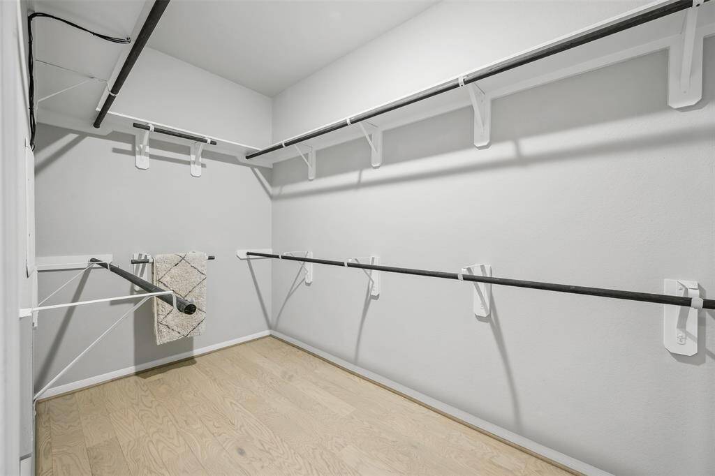 Huge walk-in closet in owner's suite