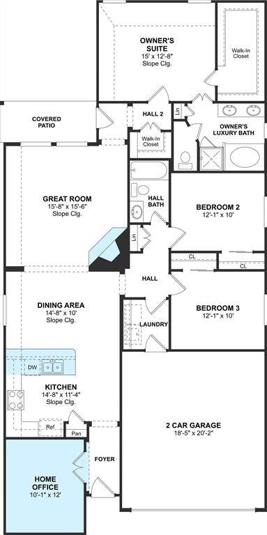 The Fairbanks floor plan by K. Hovnanian® Homes. 1st Floor shown. *Prices, plans, dimensions, features, specifications, materials, and availability of homes or communities are subject to change without notice or obligation.