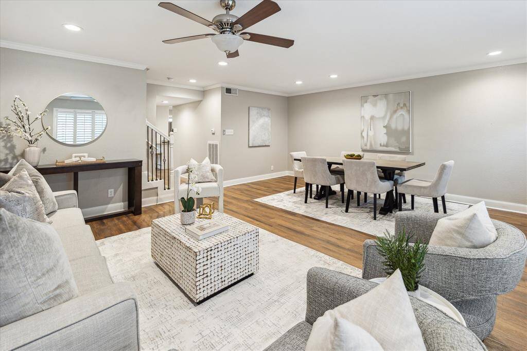 From movie nights to dinner parties, this bright and airy space is perfect for both everyday comfort and entertaining.