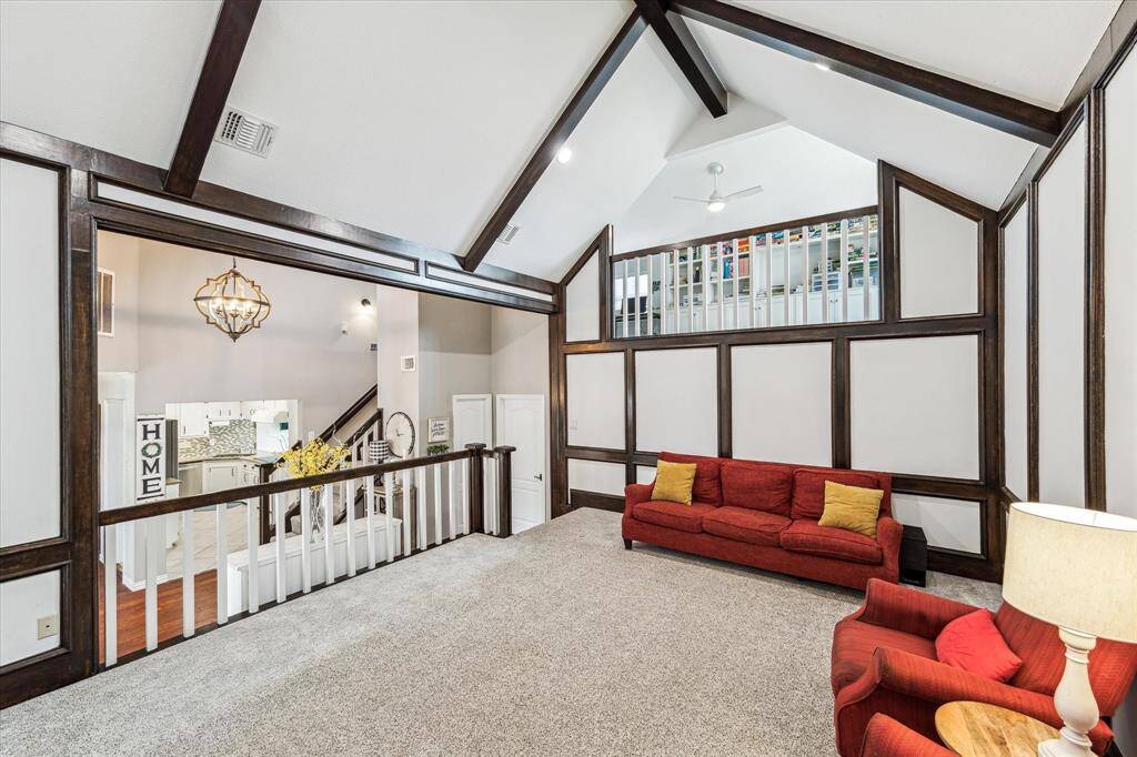 Before installing the plush new carpet, all subfloors were replaced to eliminate squeaking and ensure long-term durability.