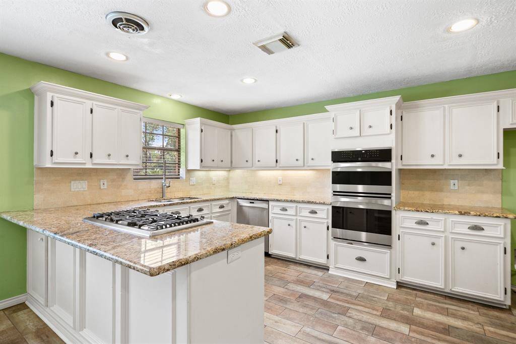 Stainless steel appliances.