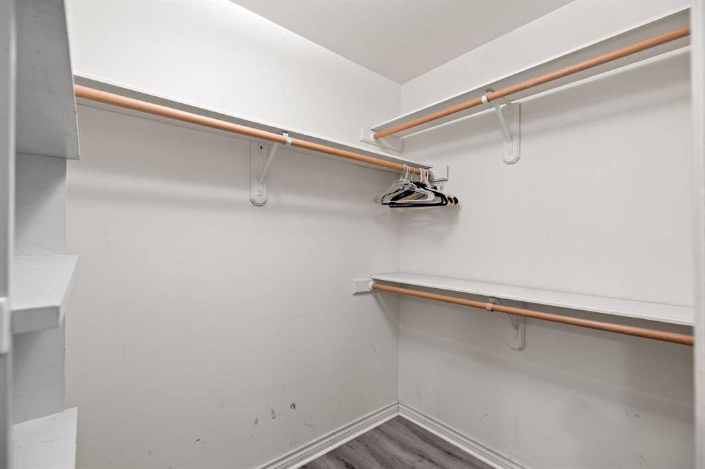 One of two walk in closets.