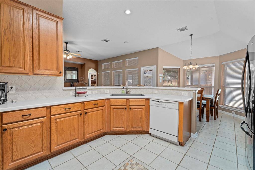 Kitchen island has room for seating and opens to breakfast and family room!