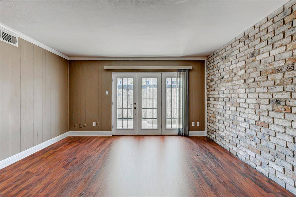 Updated French doors adding more natural light.