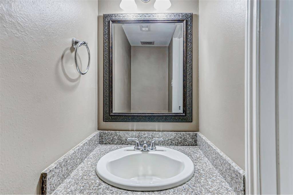 Half bathroom on the first floor
