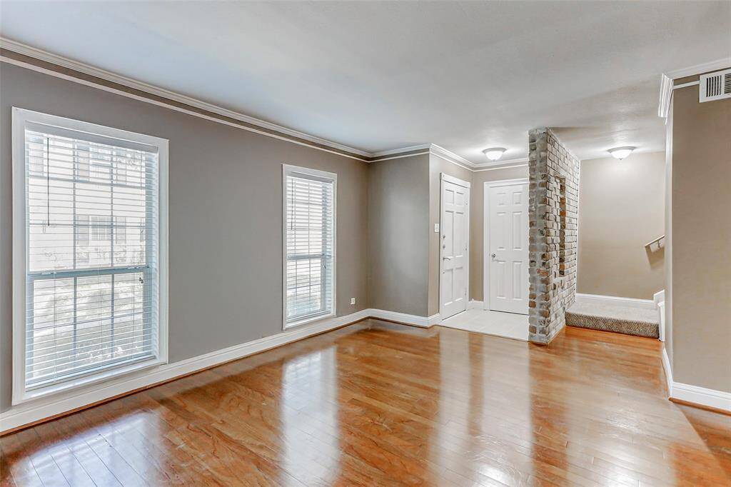 Updated hardwood flooring