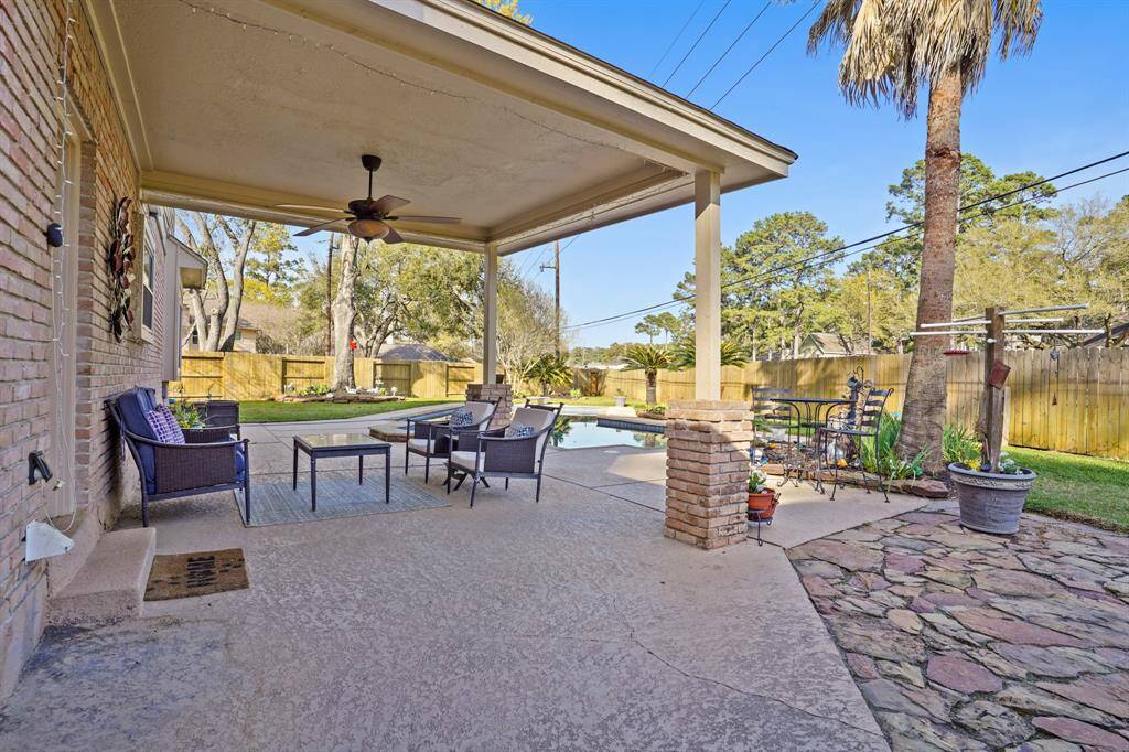 Covered patio