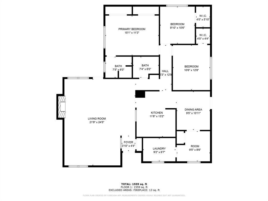 1313 Bonnieville Dr floor plan.