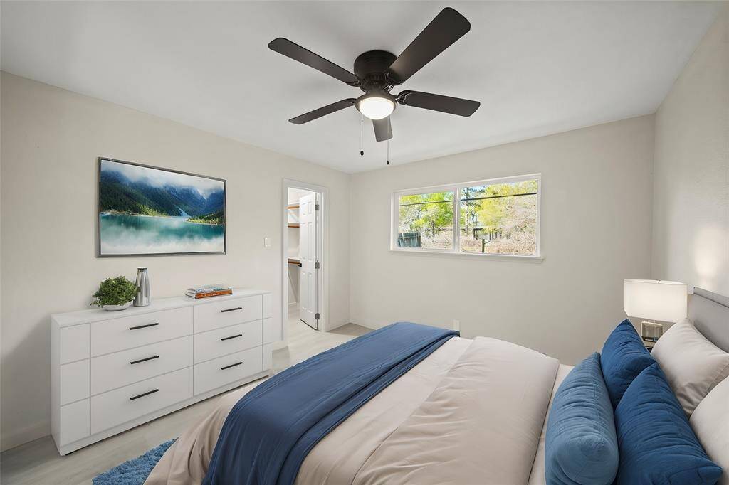 Virtually staged bedroom