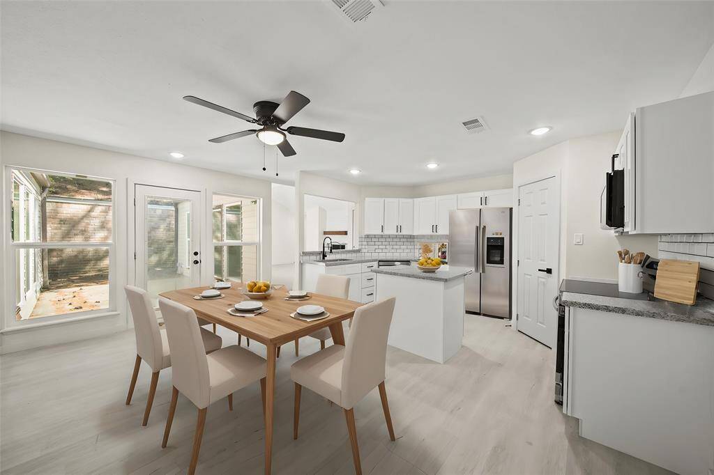 Virtually staged kitchen