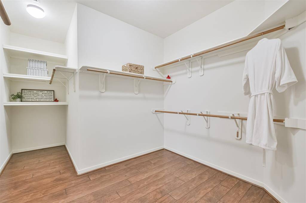 HUGE walk in closet for primary bedroom.