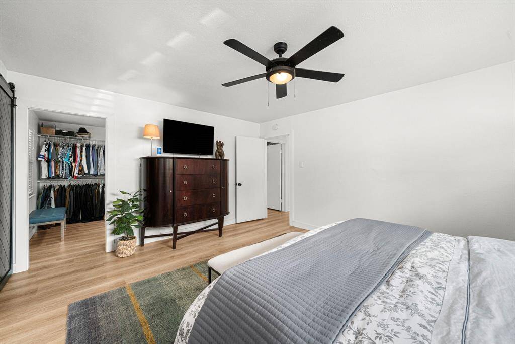 Primary bedroom features enormous closet: a converted 4th bedroom , which could be converted back.