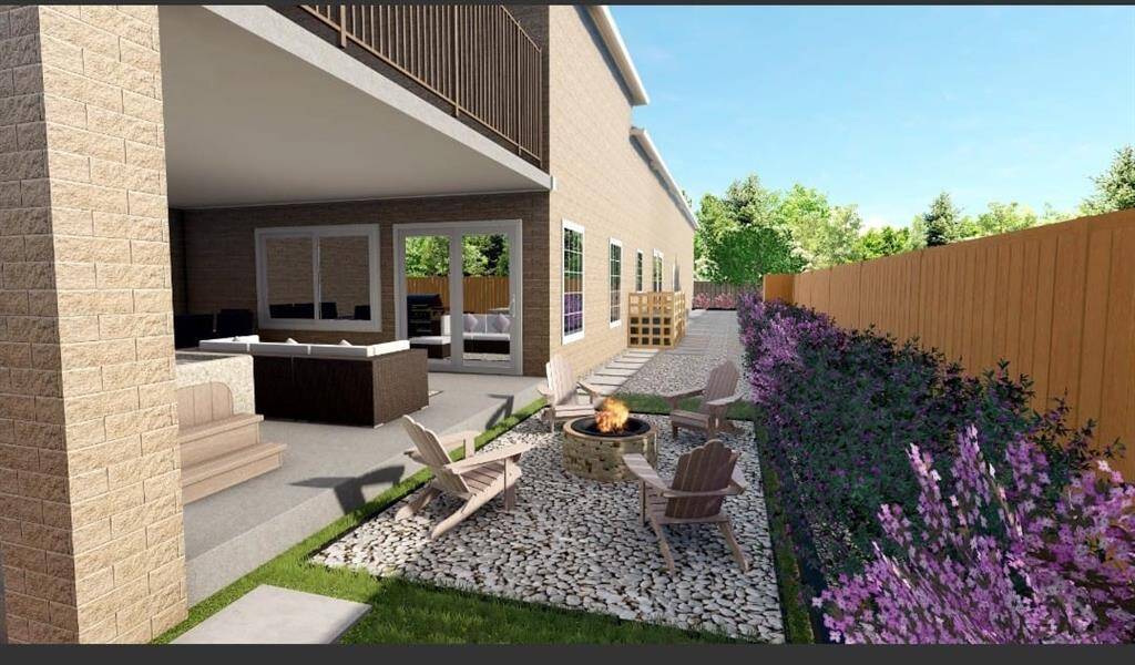 Back yard rendering.