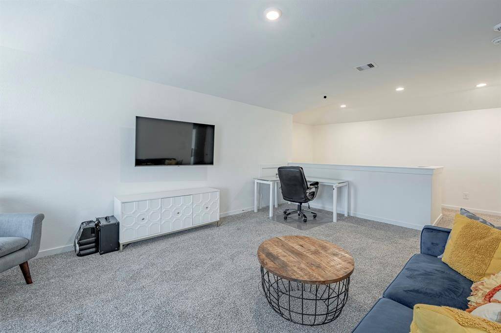 A central hub for fun and flexibility on the second floor.