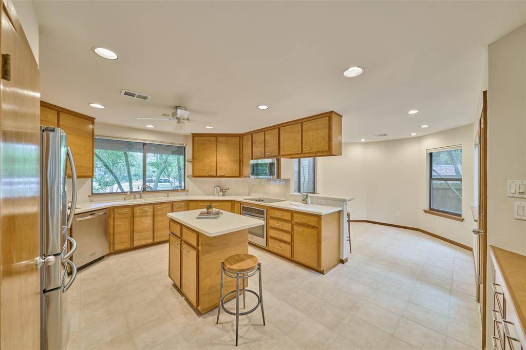 Ample counter space for meal prep
