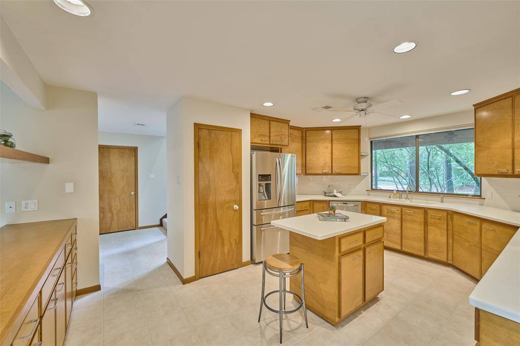 Large window over kitchen sink