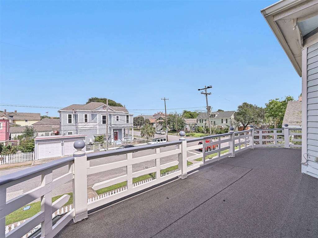 Looking off the front veranda. Updated with new roof and decking in 2024.