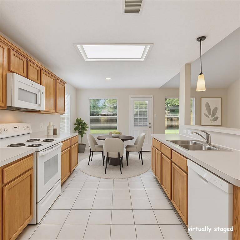 Bright, open kitchen with natural light