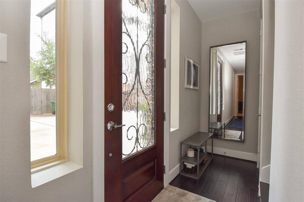 Beautiful Custom glass and wood door.