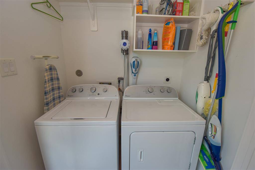 Full sized washer and dryer included with the lease.