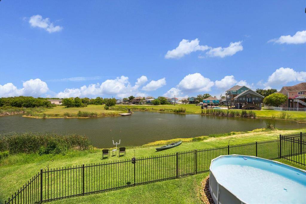 There's an above ground pool for you to enjoy, just in time for summer! How is that for an idyllic view!?