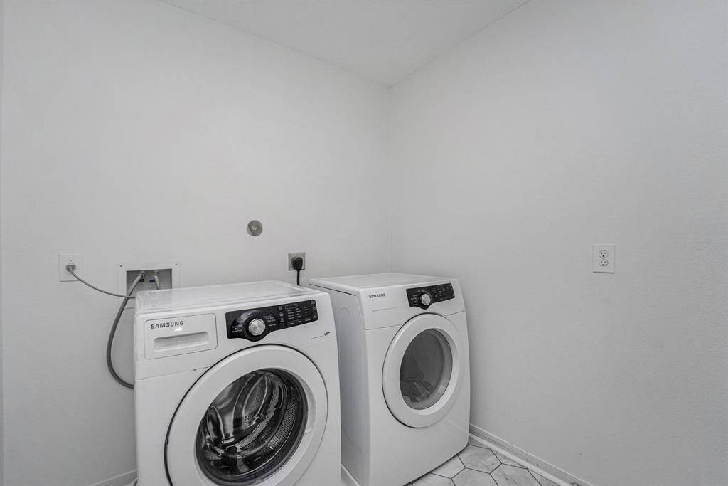 Upstairs laundry room close to bedrooms