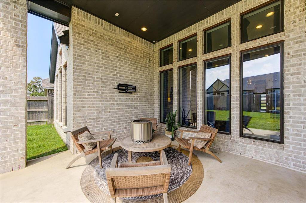 The outdoor patio is great for relaxation or entertaining - TV mount included.