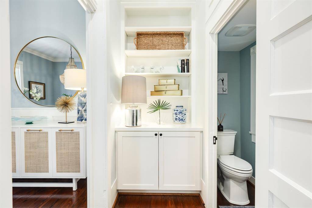 Long Hallway with Built in soft close cabinets