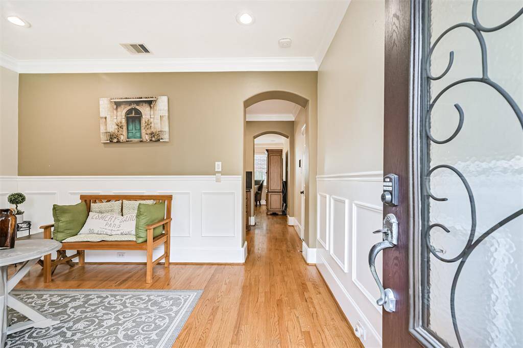 New Door. Wood Floors