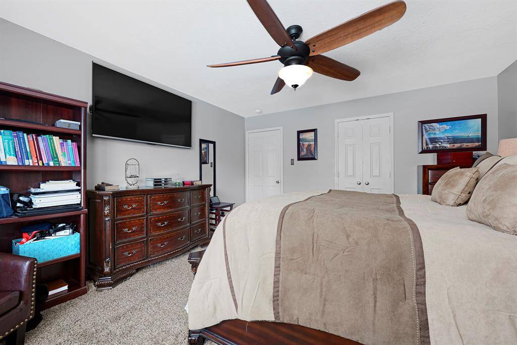 Spacious master bedroom.