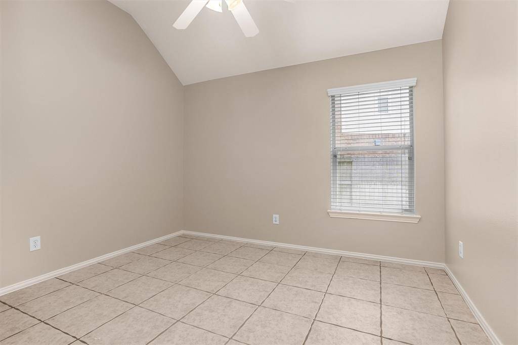 One of two secondary bedrooms