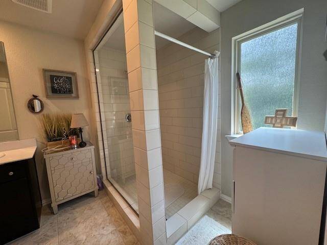 HUGE walk in shower