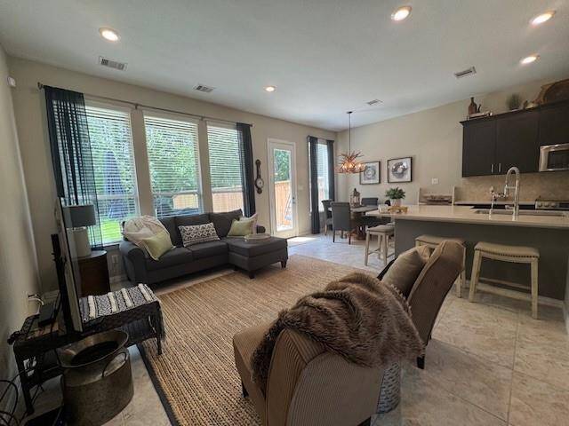 Open floor plan creates a comfortable place for family and entertaining.