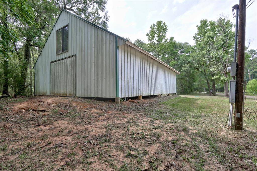 View from back of barn