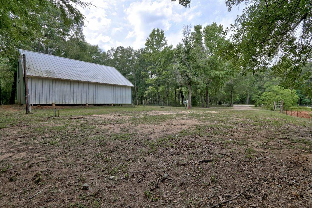 view from back of barn