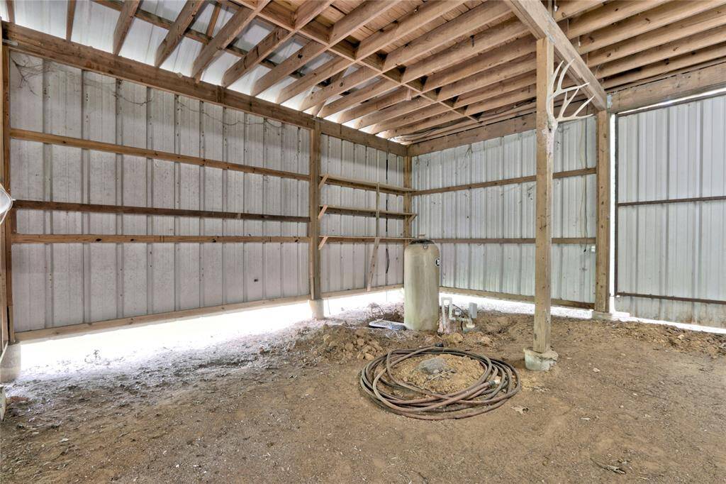 Well inside barn