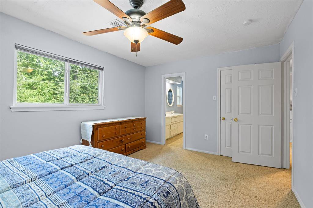 BEDROOM 2 - Has direct access to upstairs hall bathroom.  It has a nice view of the back yard.